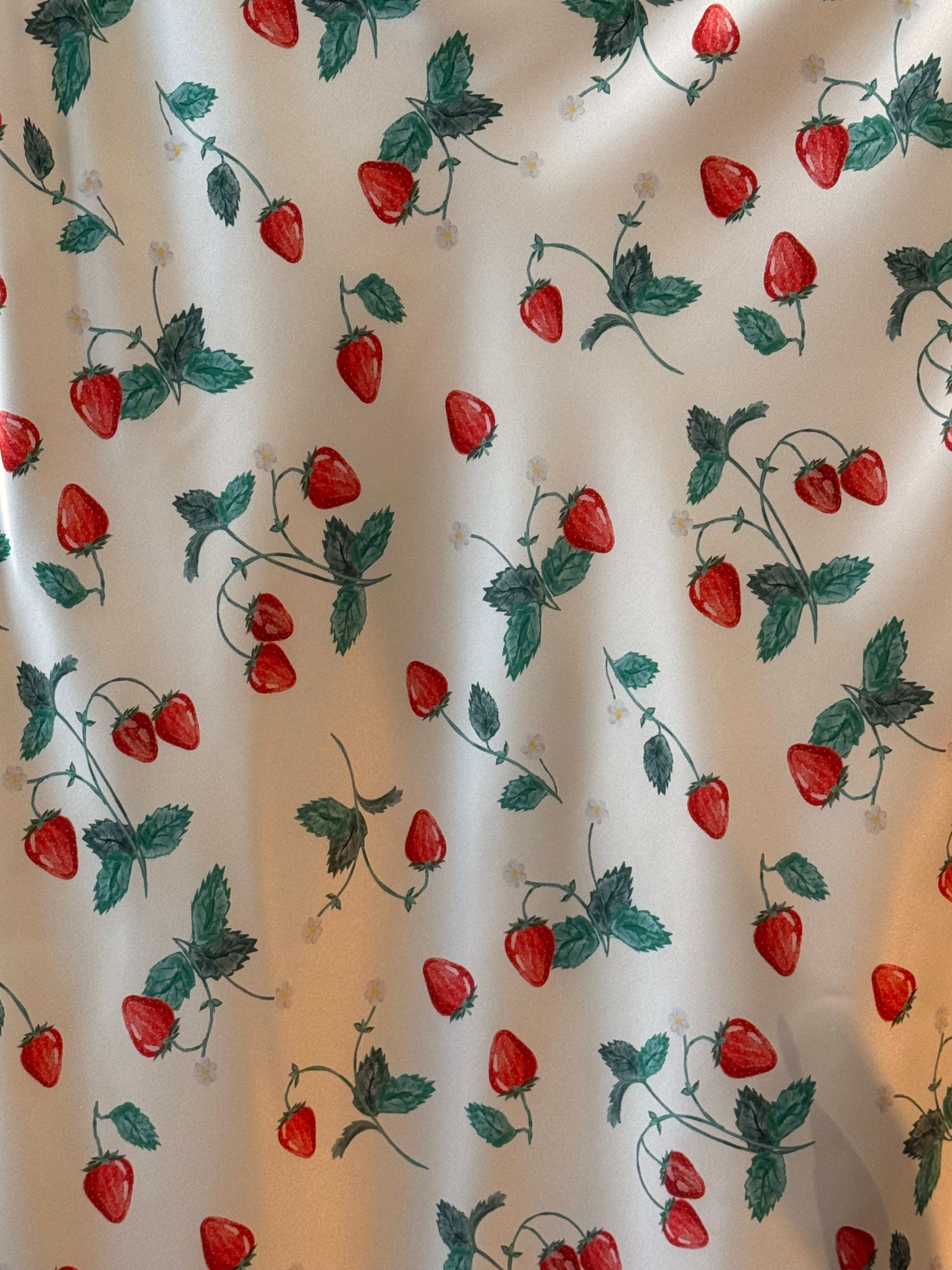 Long strawberry skirt