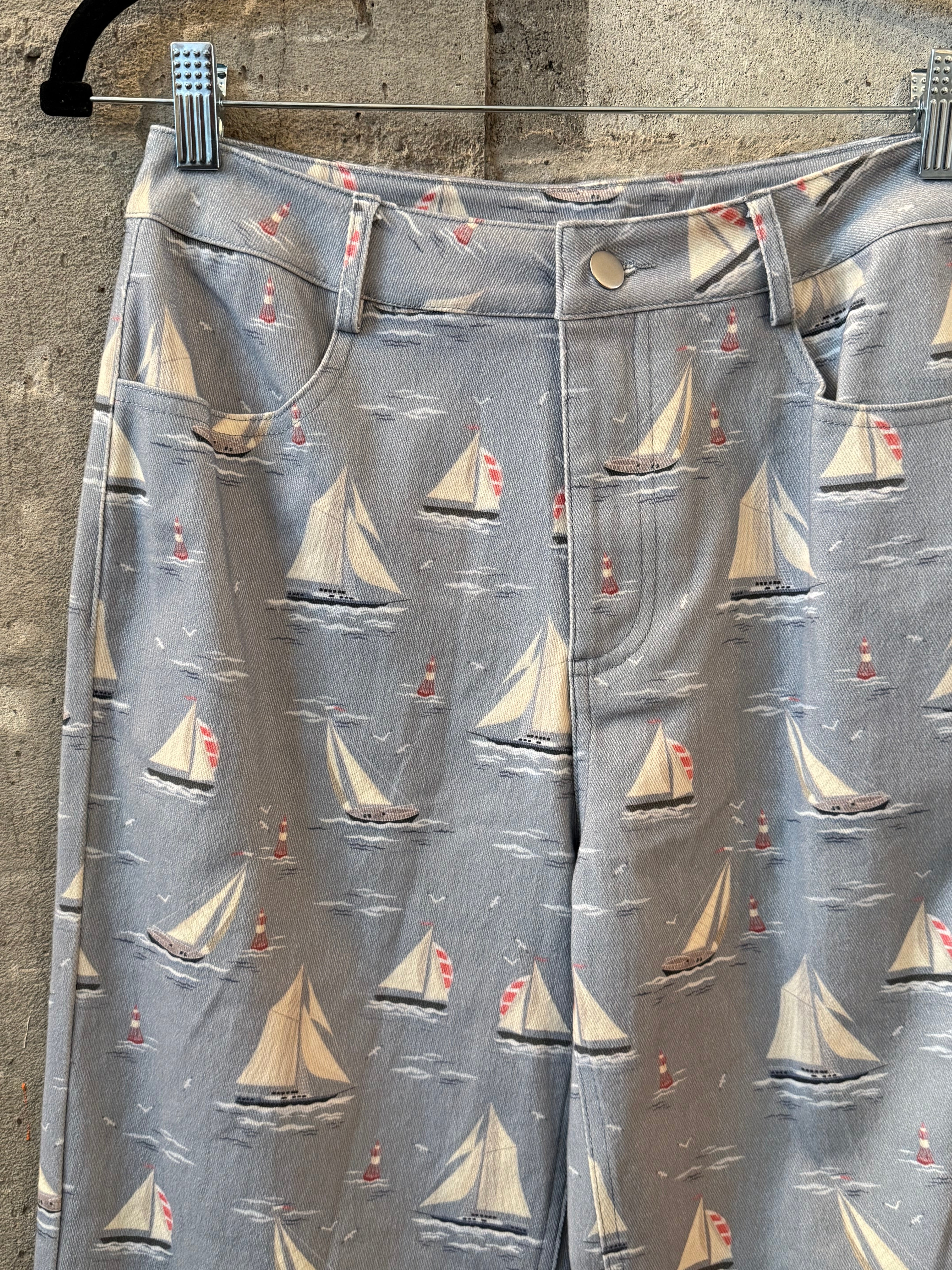 Blue boat pants