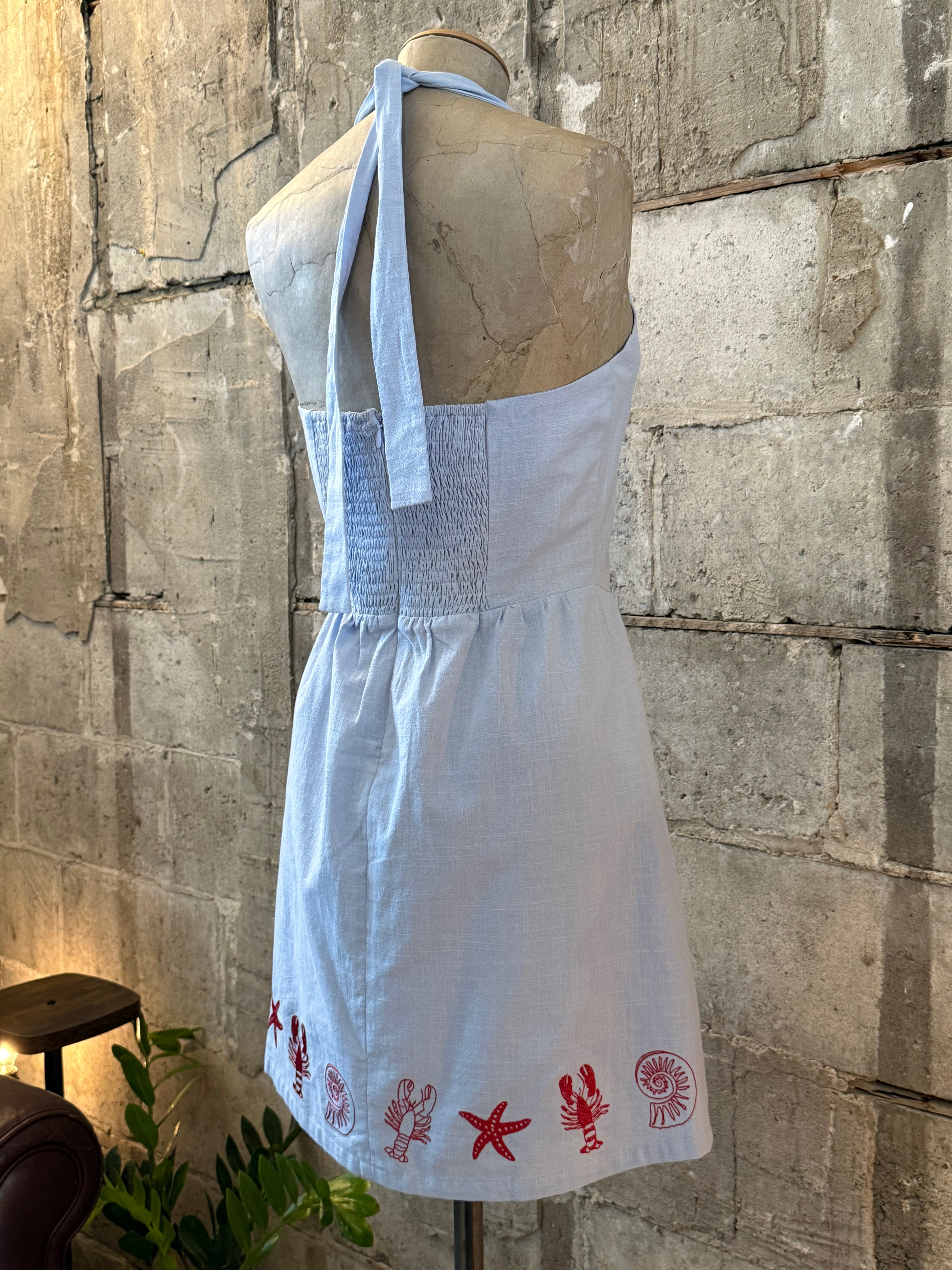 Baby blue dress