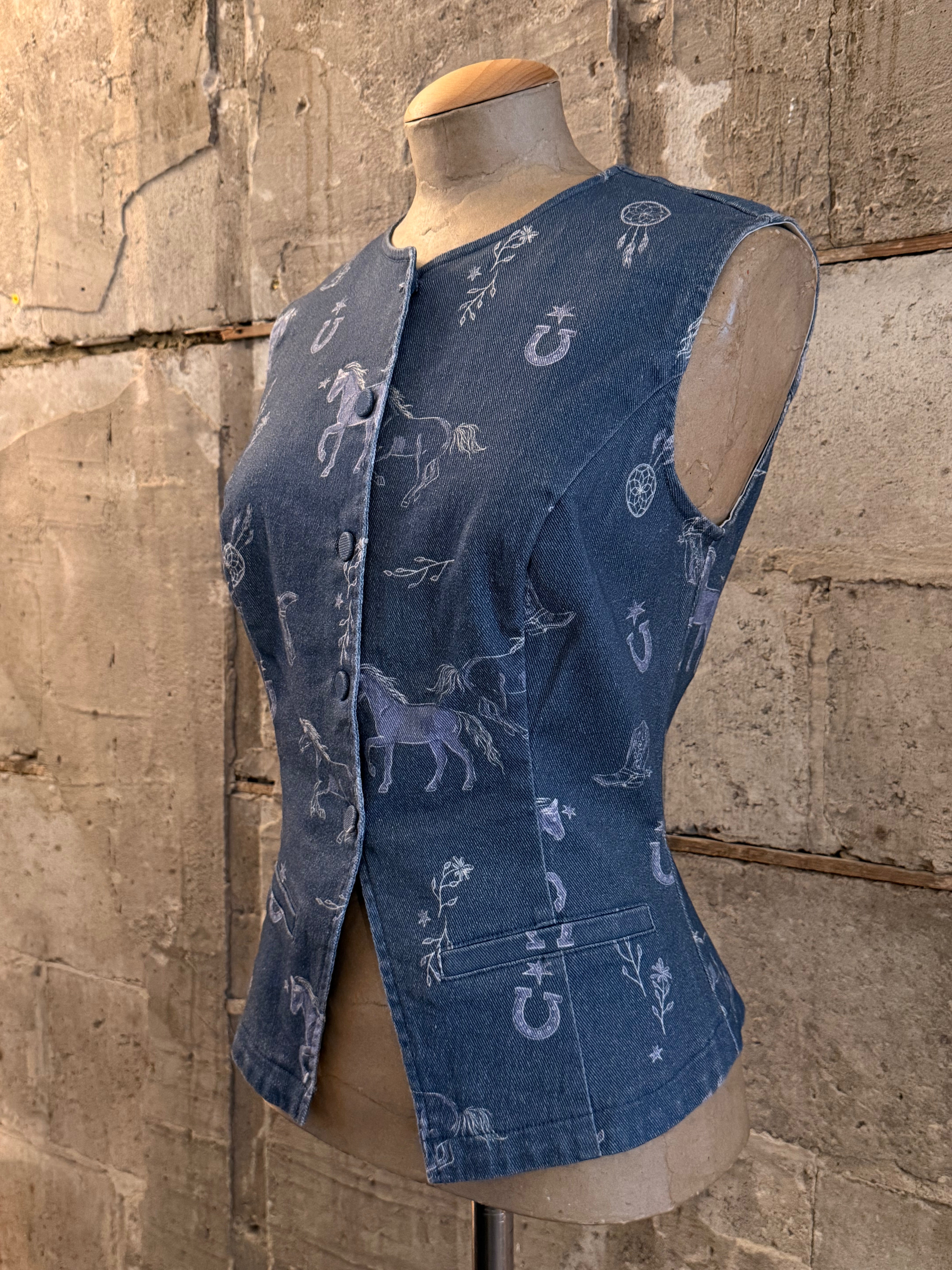 Western Demin vest