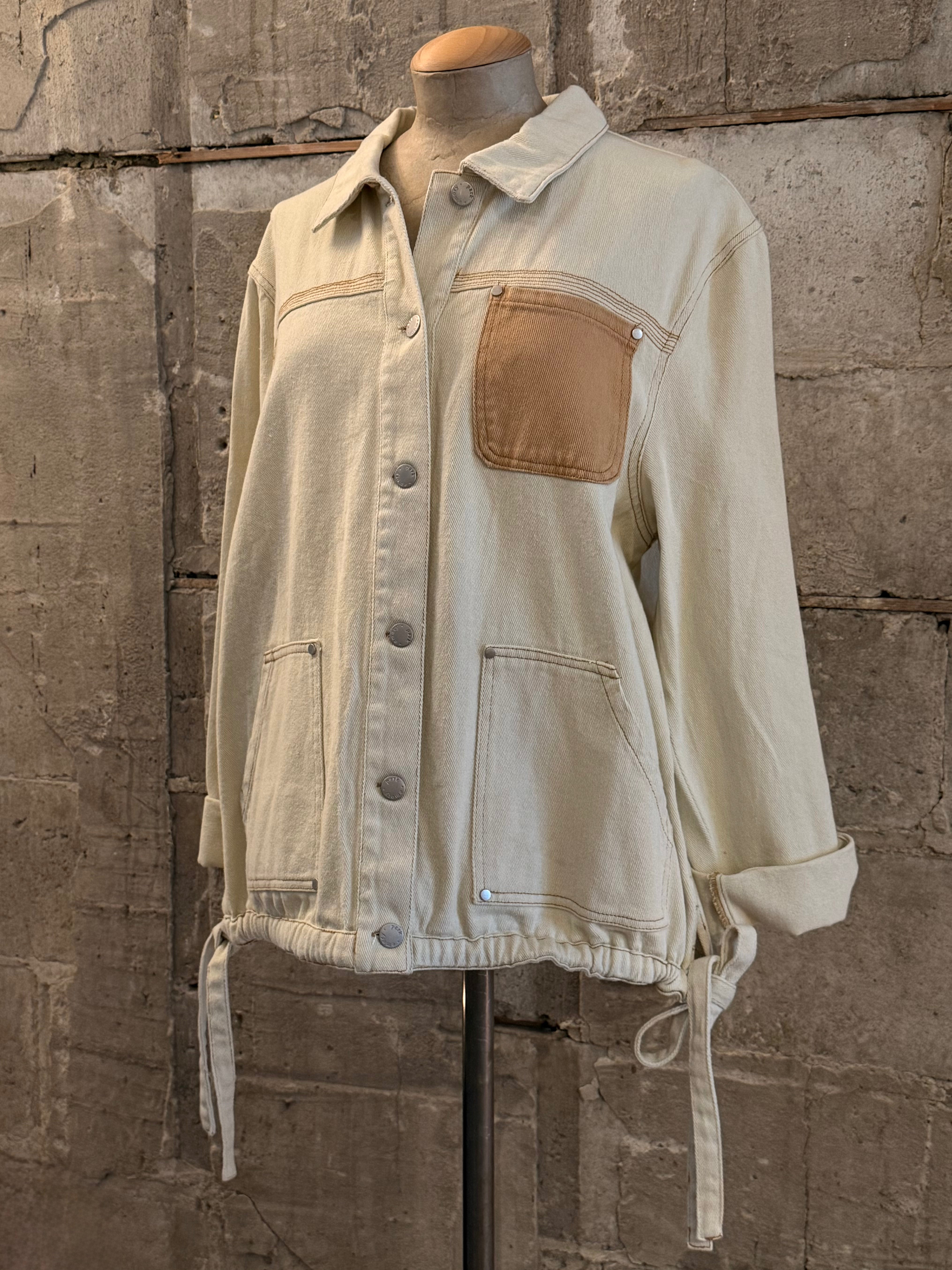Beige demin jacket