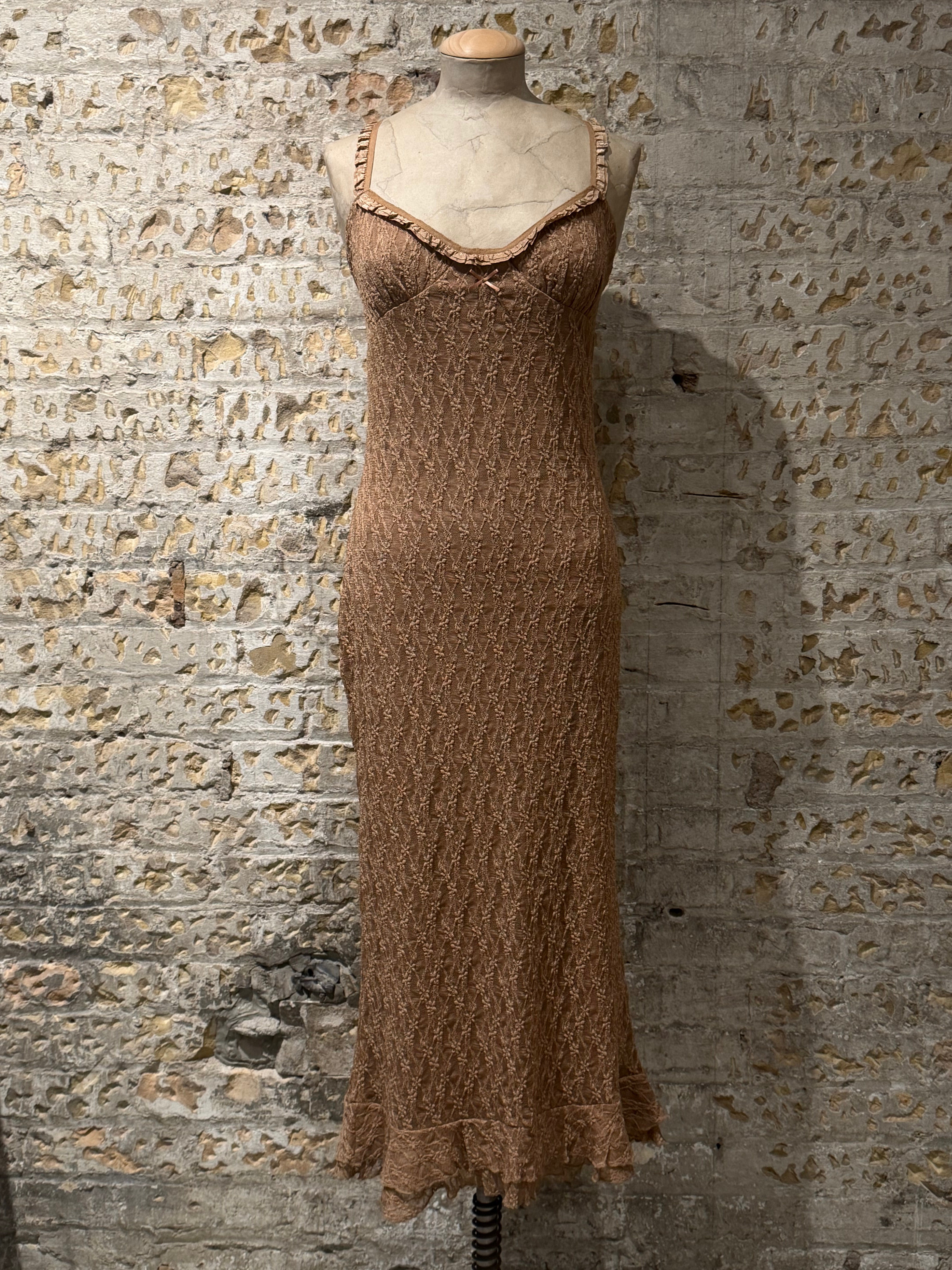 Light brown long dress