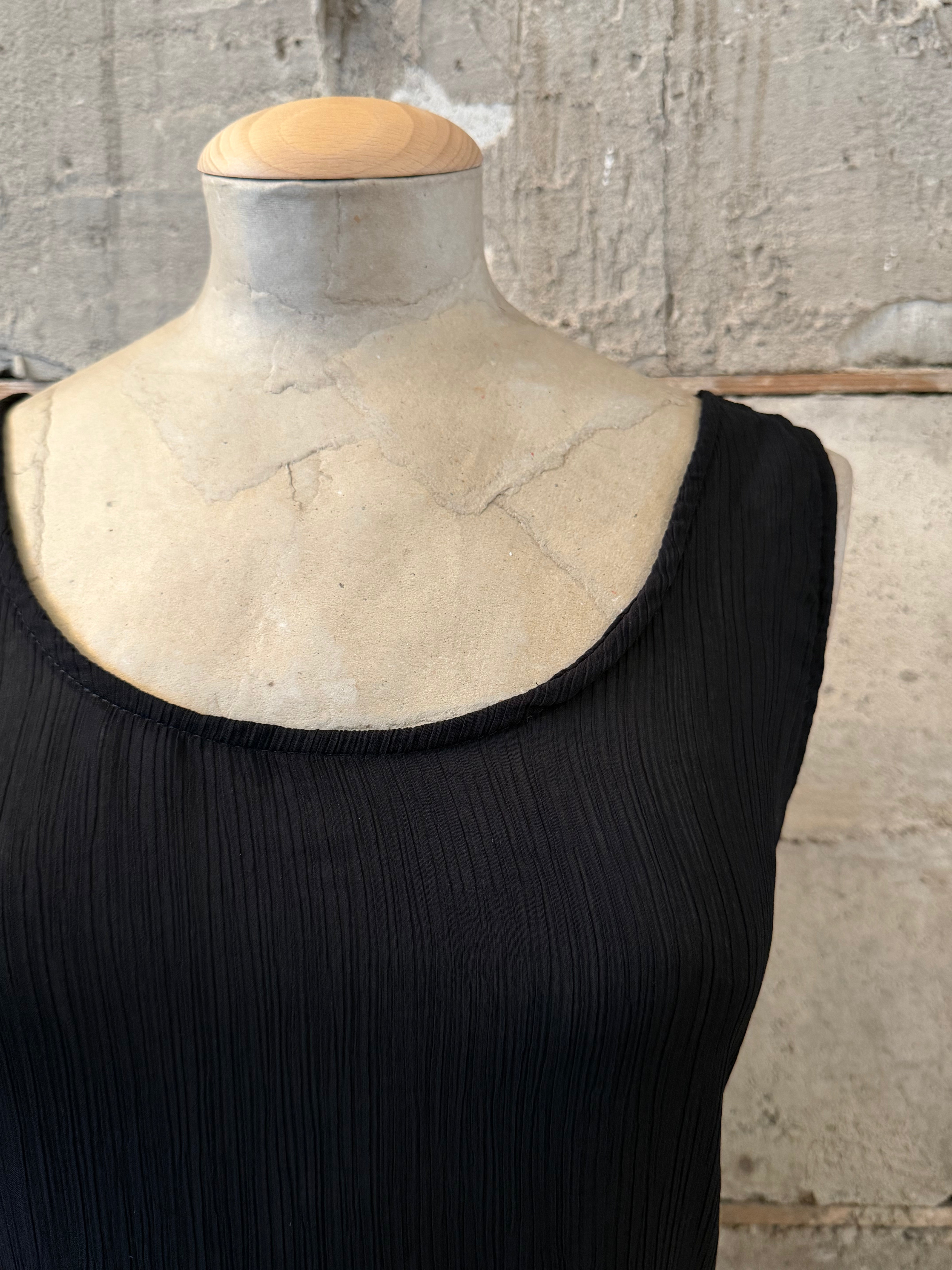 Black Asymmetrical Maxi Dress