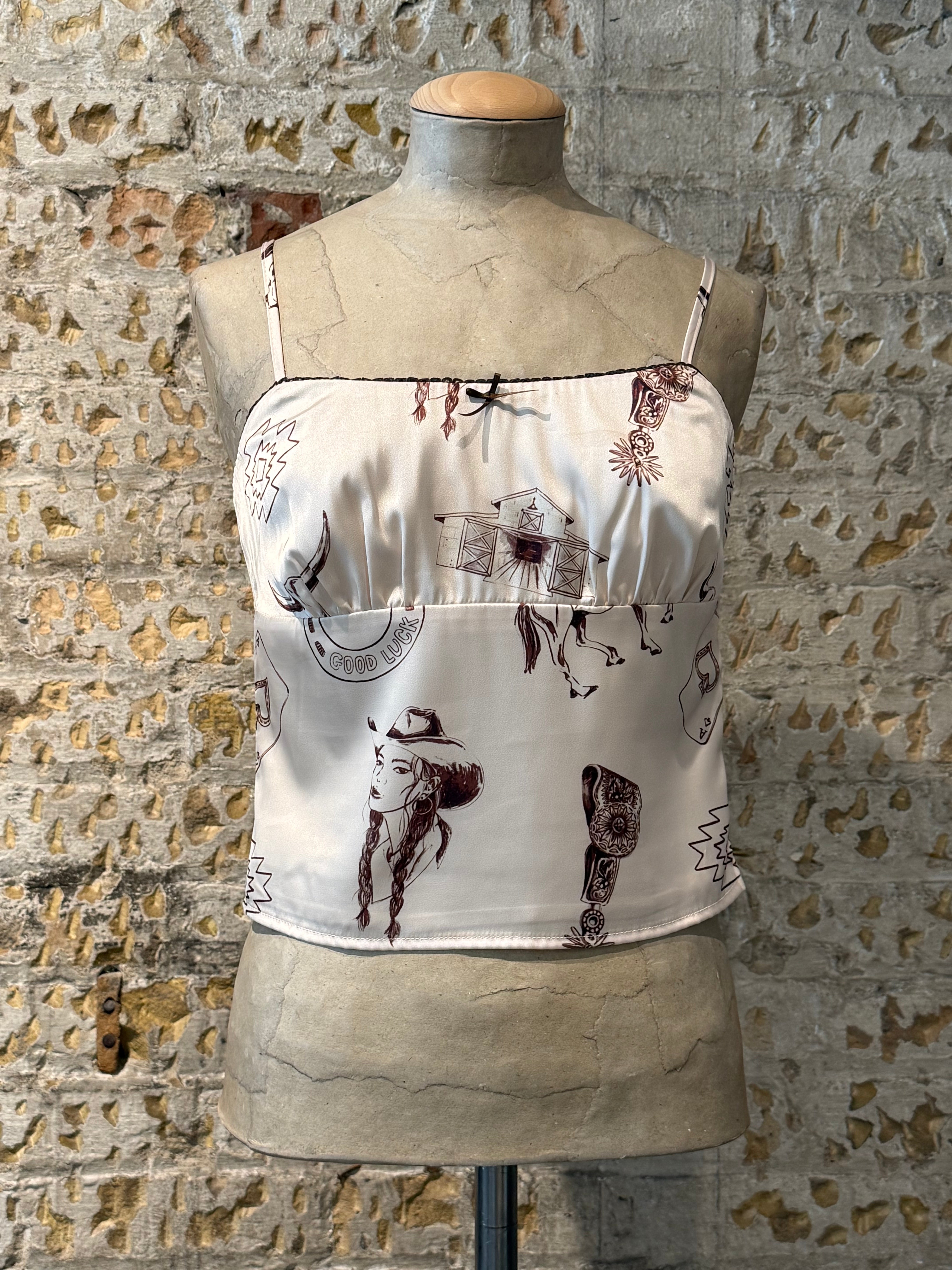 Cowboy print top