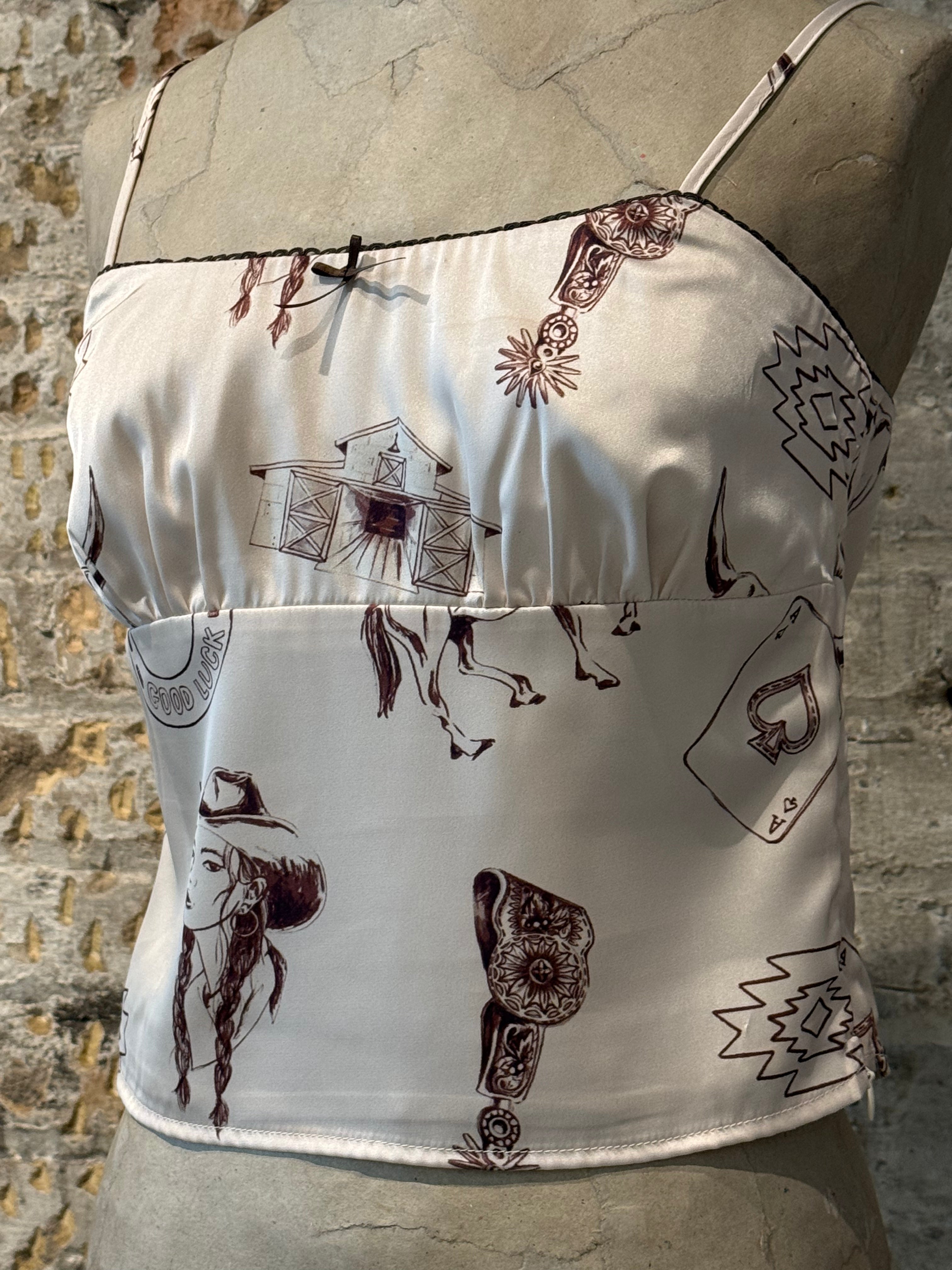 Cowboy print top