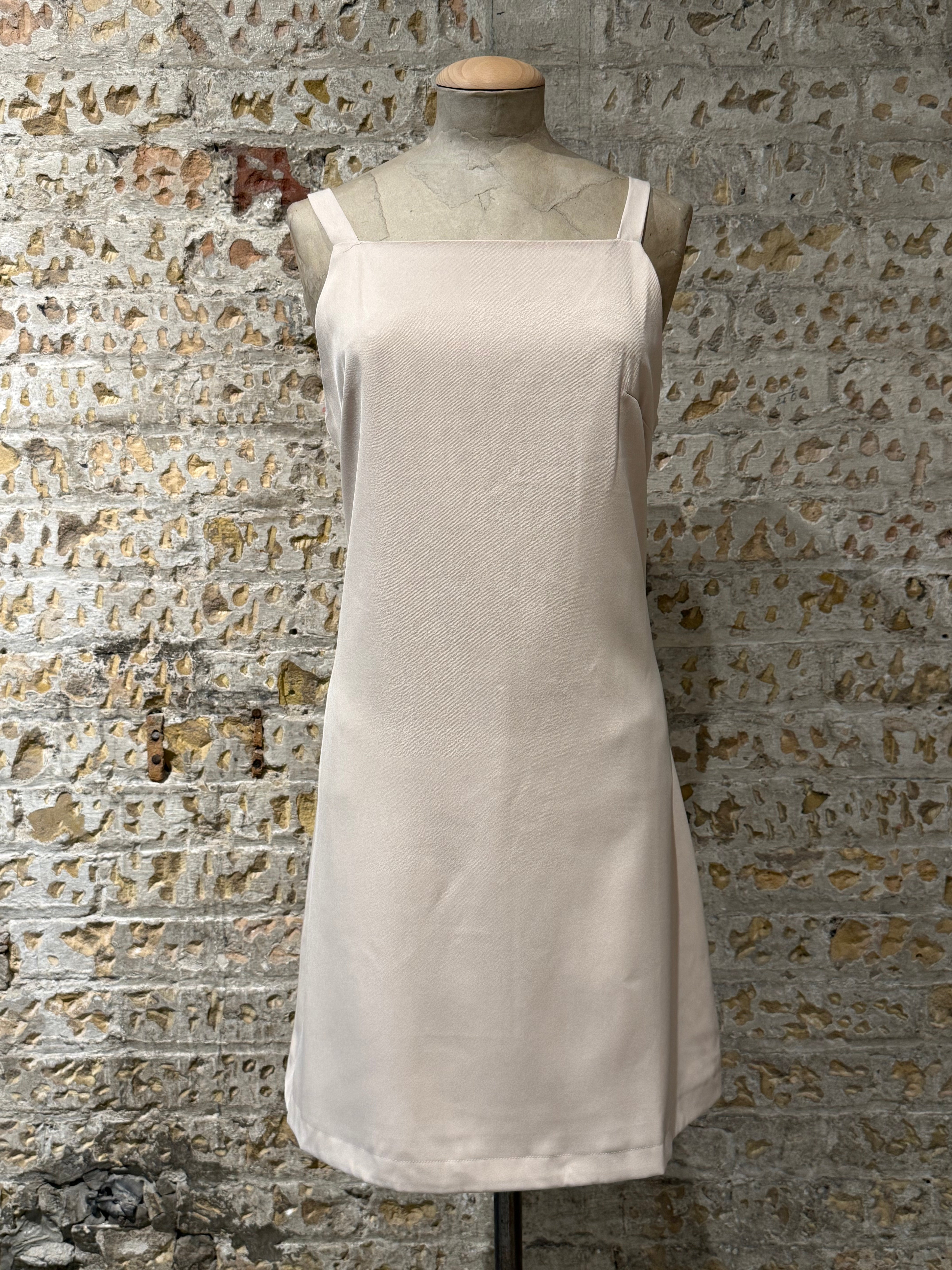Beige Shift Dress