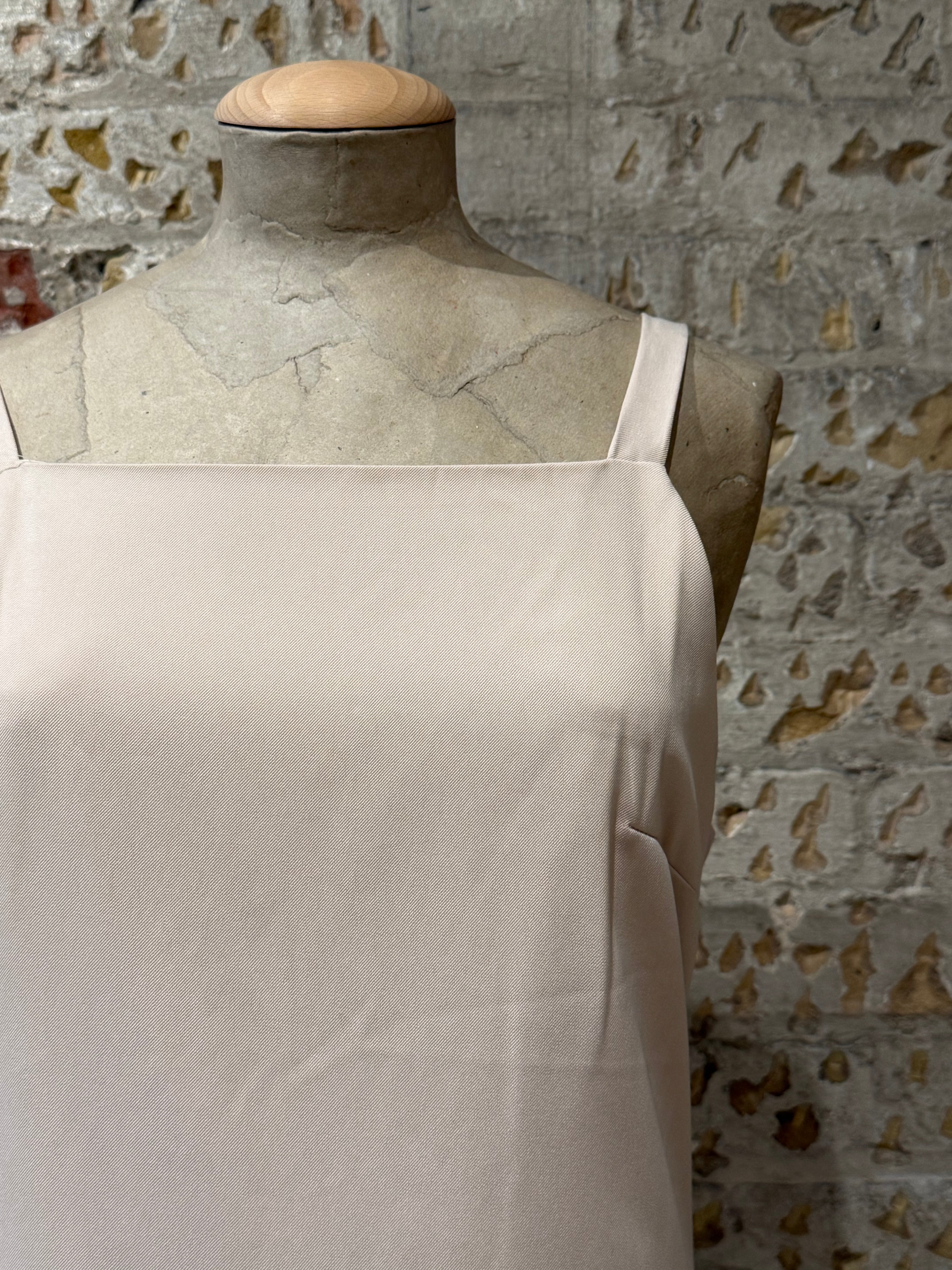 Beige Shift Dress