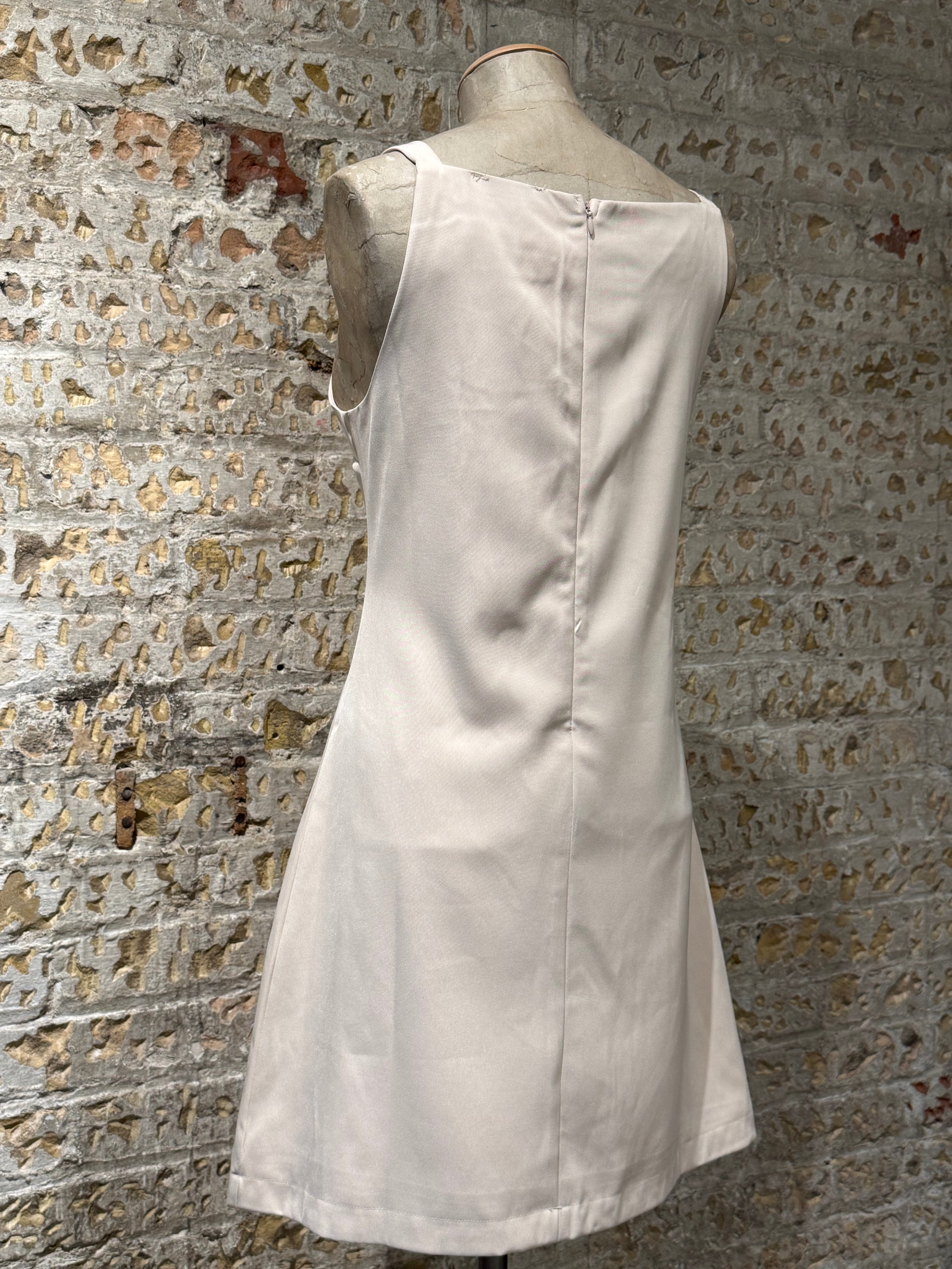 Beige Shift Dress