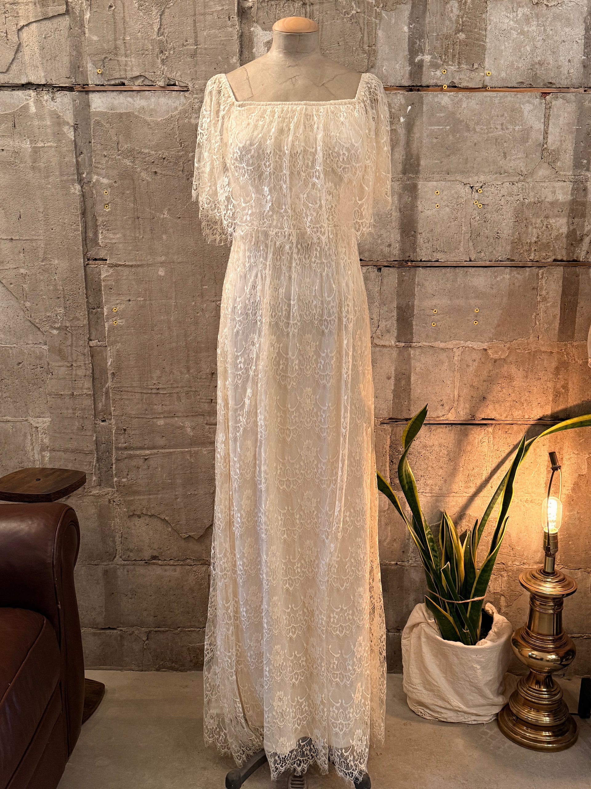Boho cream long dress