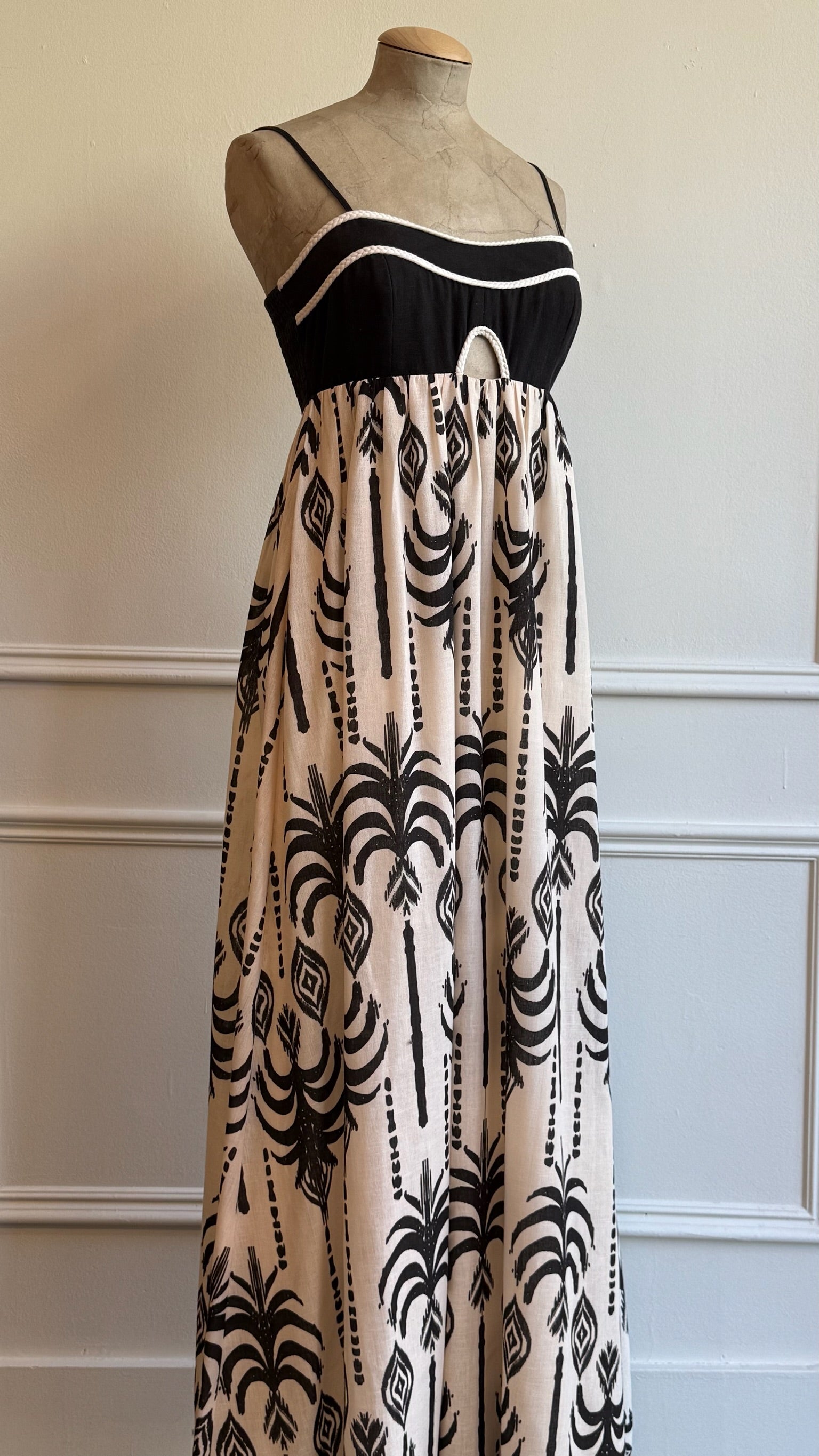 Empire Waist Printed Maxi Dress
