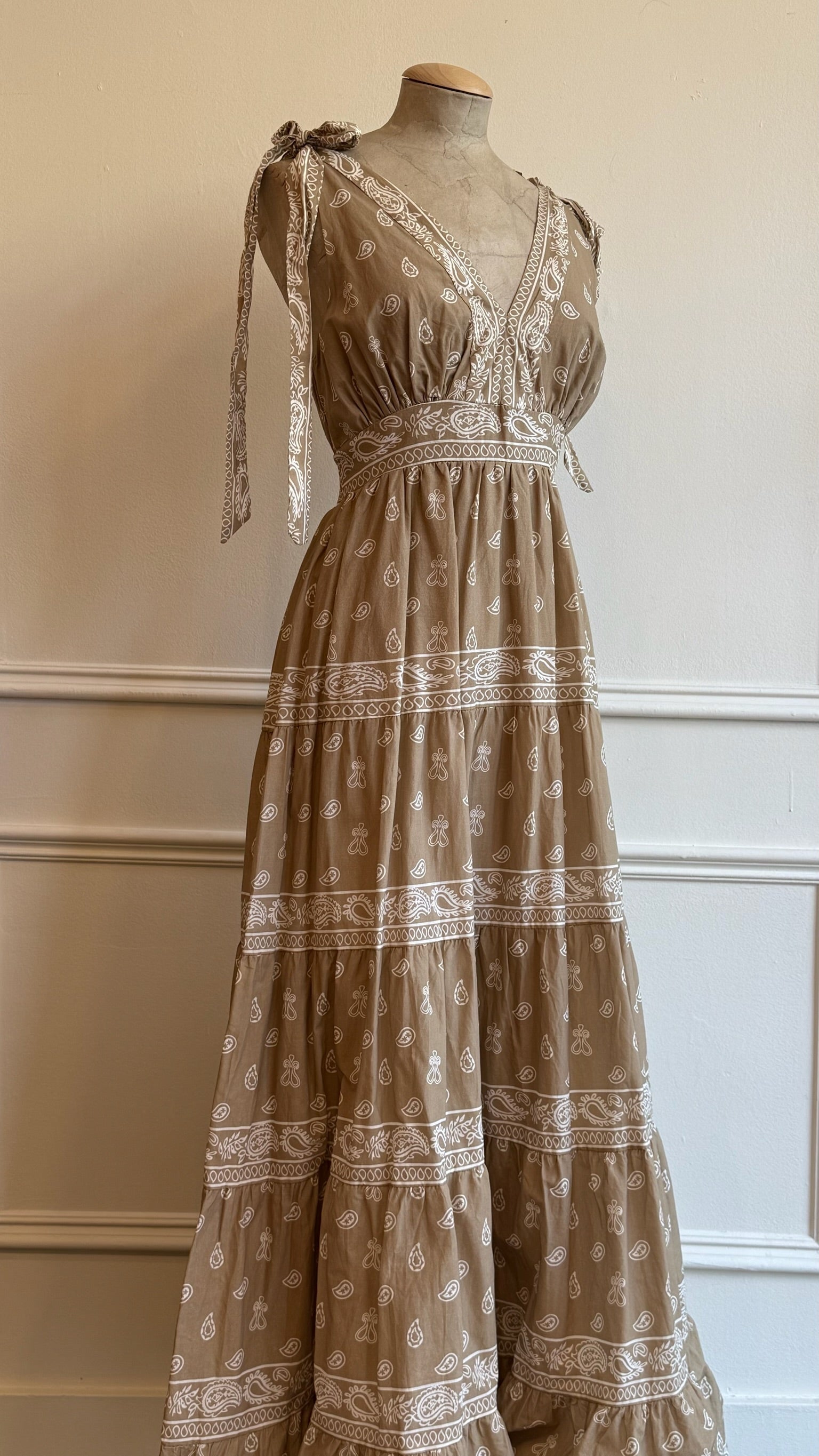 Printed Tiered Maxi Dress