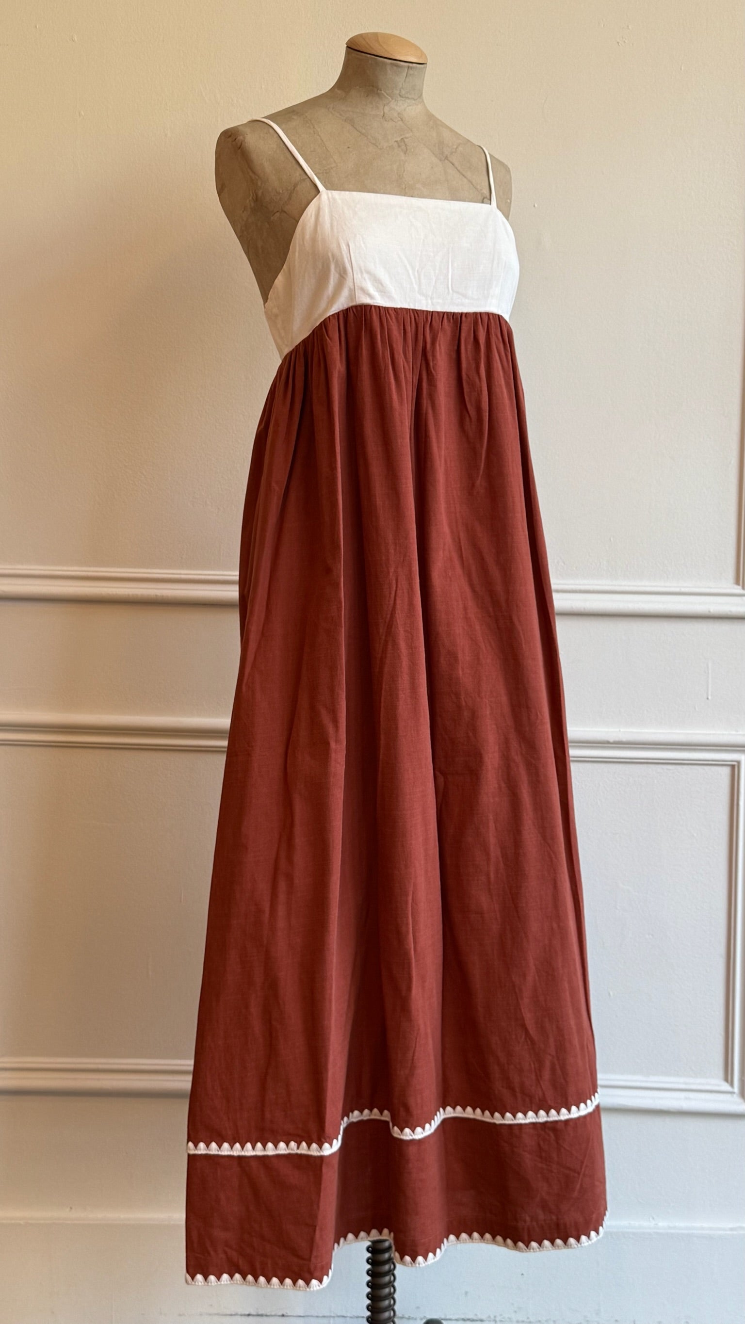 Two-Tone Maxi With Contrast Skirt