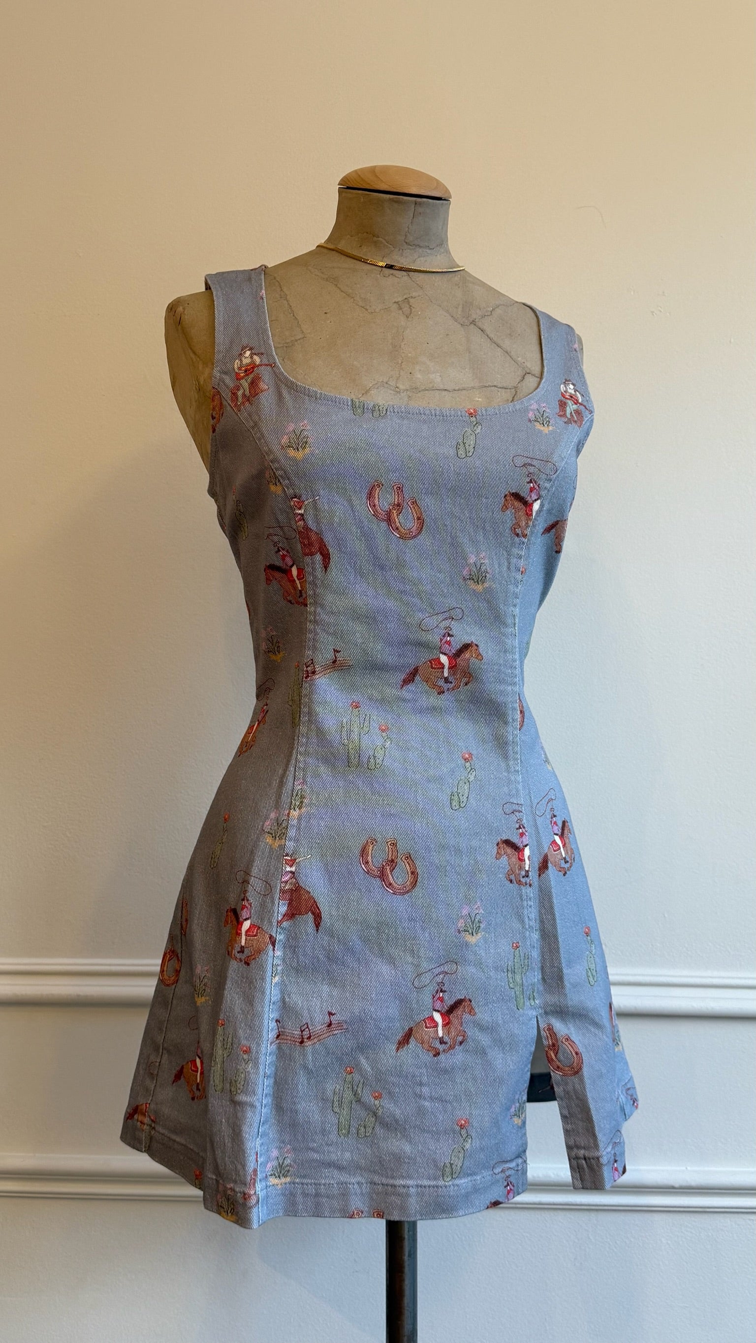 Soft Print Mini Dress
