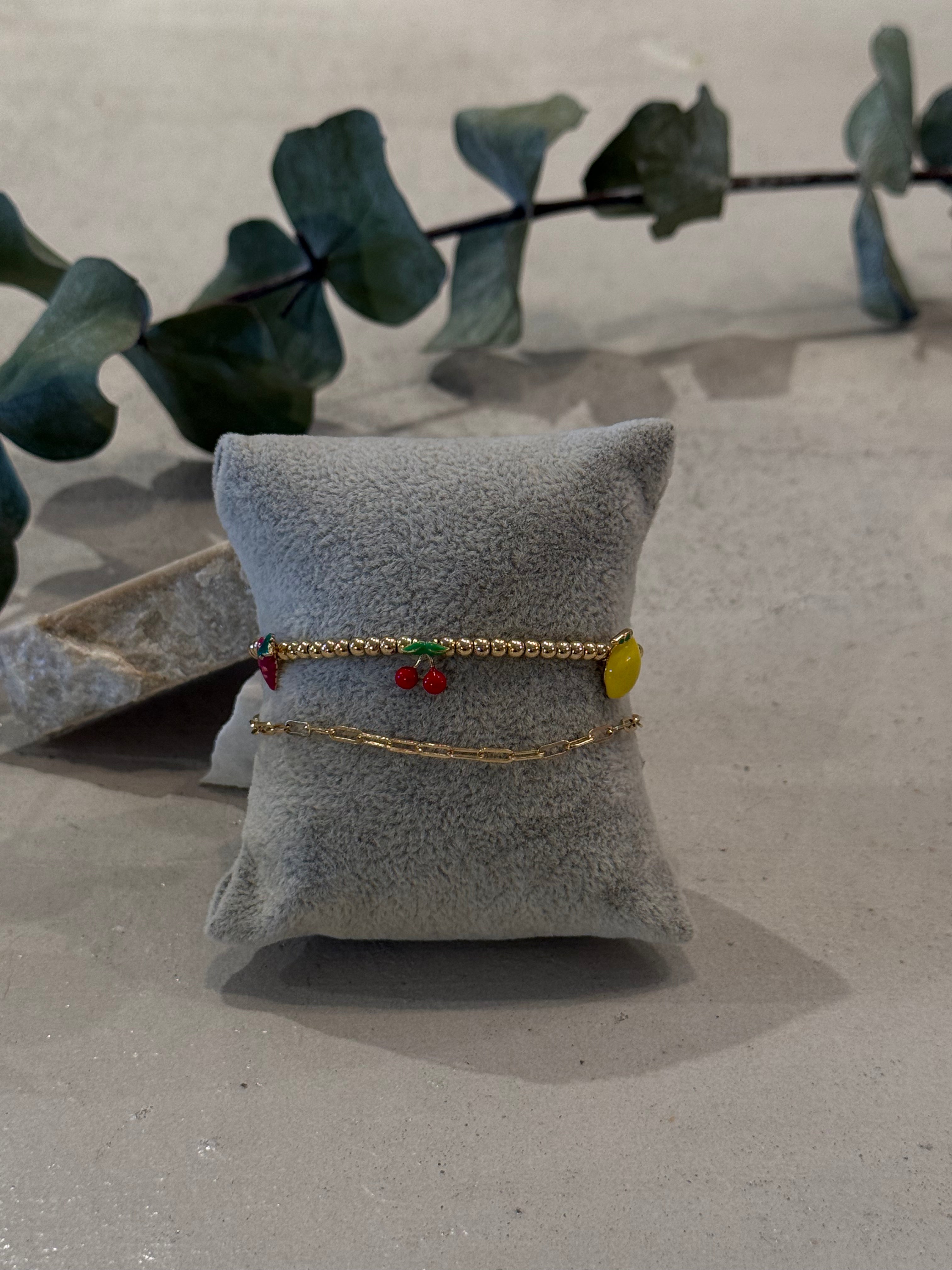 Cherry Lemon Bracelet